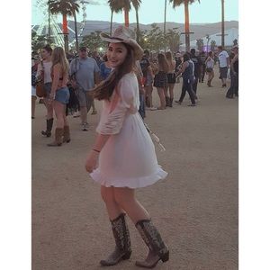 Boot Barn Shyanne Keyhole Sleeve Pink Dress